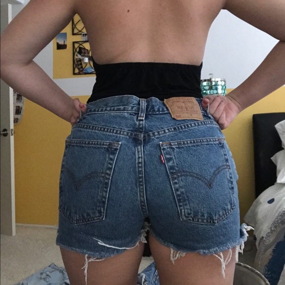 VINTAGE LEVIS 512 HOGH RISE SHORTS - Picture 1 of 6